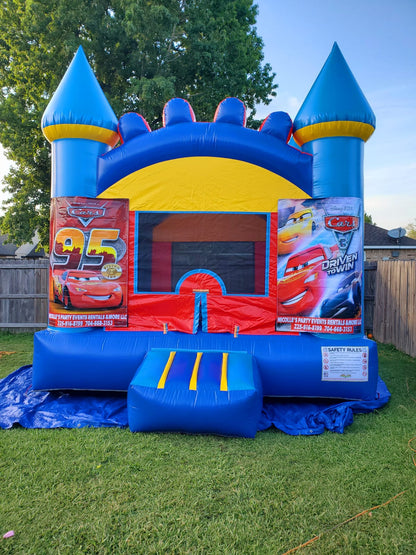Bounce House Rental: Blue Delight - Blue and Yellow Castle