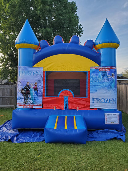 Bounce House Rental: Blue Delight - Blue and Yellow Castle