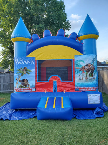 Bounce House Rental: Blue Delight - Blue and Yellow Castle