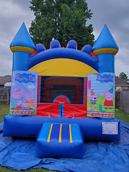Bounce House Rental: Blue Delight - Blue and Yellow Castle
