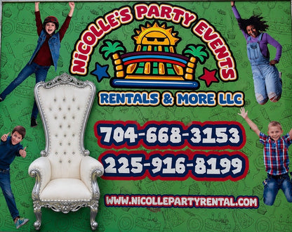 Throne Chair - Gold & silver !Rental!