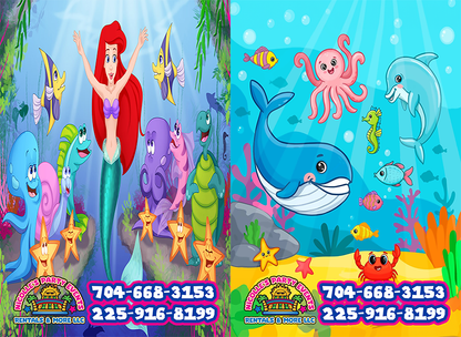 Bounce House Rental: Enchanted Castle! - Purple, Blue & Yellow Castle