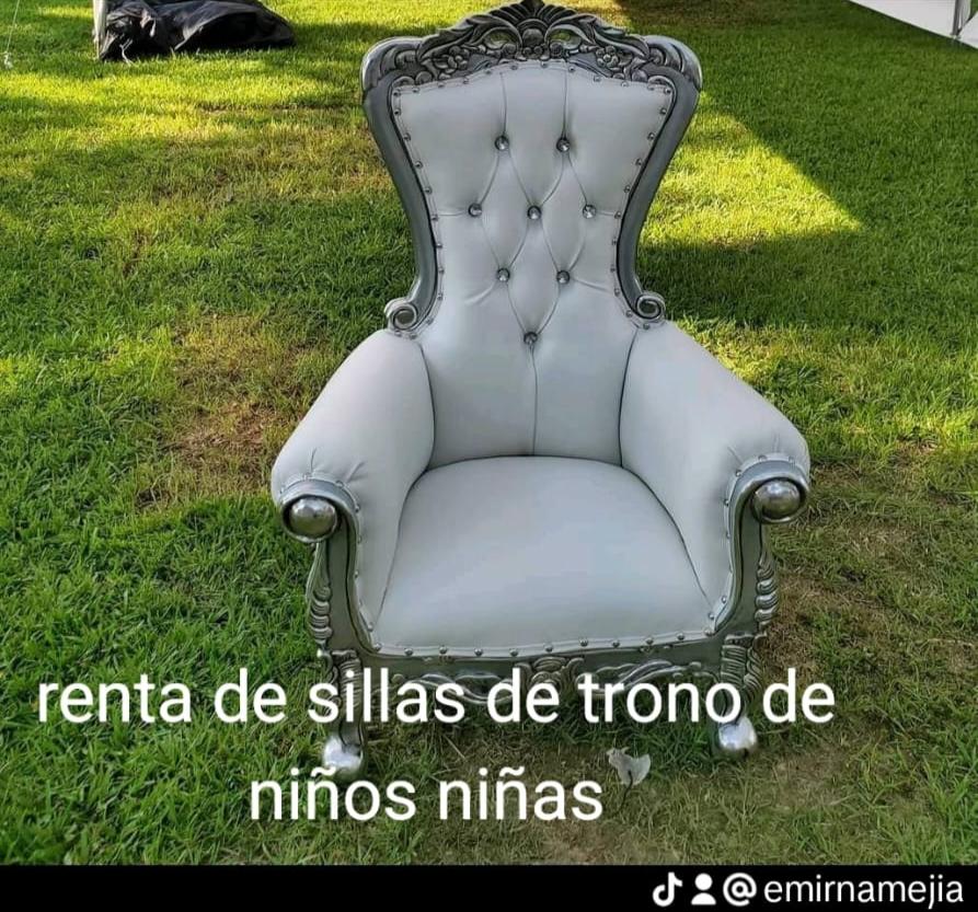 Throne Chair Rental - Small - Silver